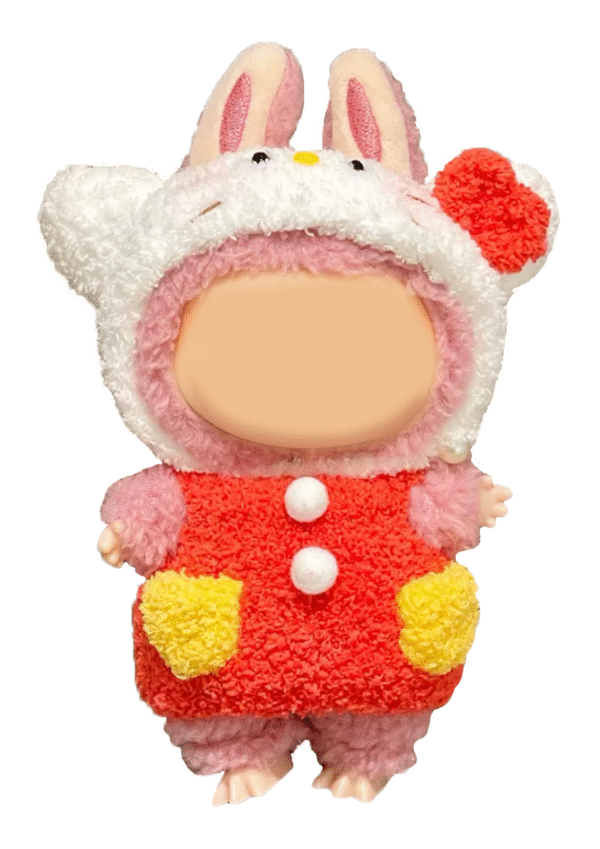 Hello Kitty-Inspired Outfit Set for 17cm Plush Dolls