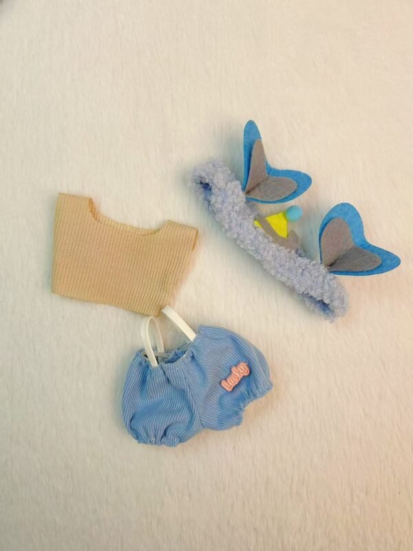 Shark Costume Set for 17cm Dolls | Funny 3-Piece Outfit