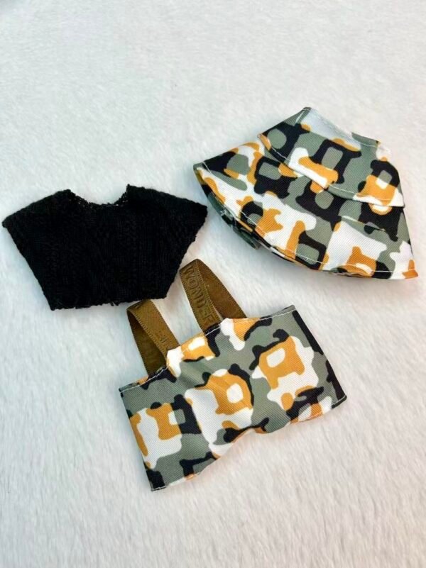 Camouflage Outfit for 17cm Dolls